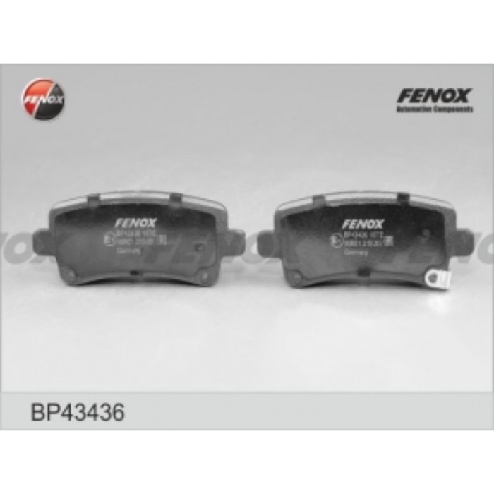 Колодки тормозные Fenox bp43436