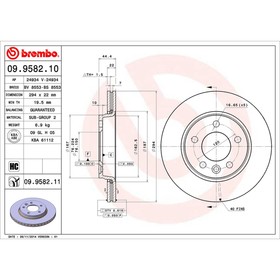 

Диск тормозной Brembo 09958210