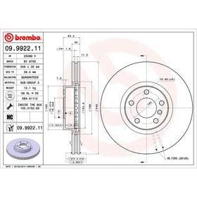 

Диск тормозной Brembo 09992211