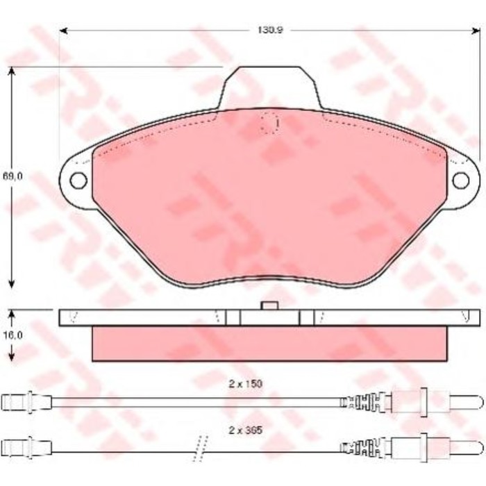 Колодки томрозные  TRW GDB1102