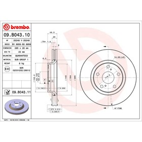 

Диск тормозной Brembo 09B04310