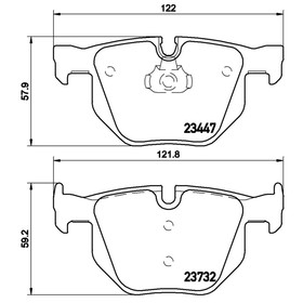 

Колодки тормозные BREMBO P06056