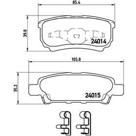 

Колодки тормозные BREMBO P54034