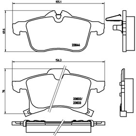 

Колодки тормозные BREMBO P59045