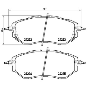

Колодки тормозные BREMBO P78017