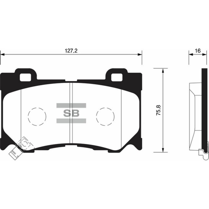Колодки тормозные дисковые HI-Q SP1471