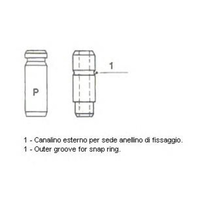 Втулка клапана направляющая METELLI 012571