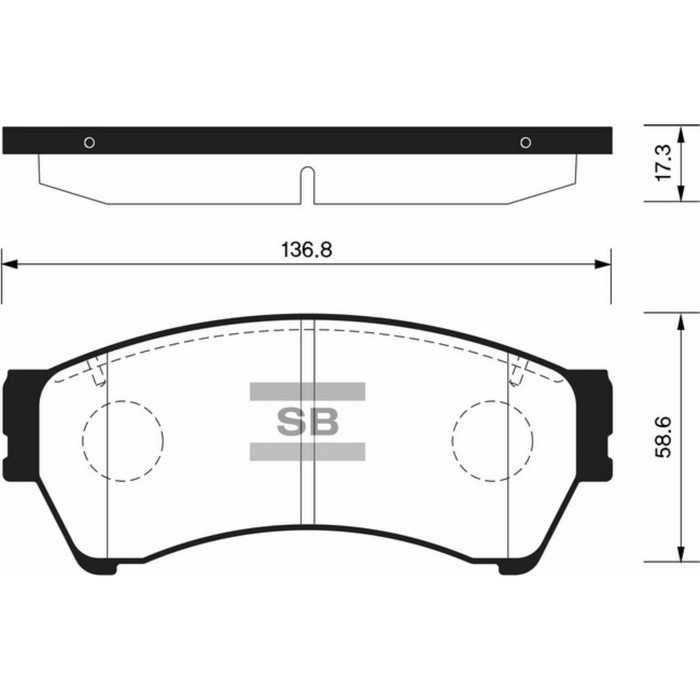 Колодки тормозные дисковые HI-Q SP1475