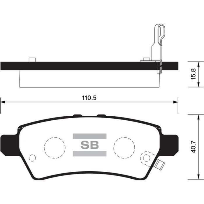 Колодки тормозные дисковые HI-Q SP1477