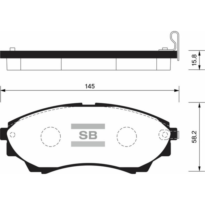 Колодки тормозные дисковые HI-Q SP1479