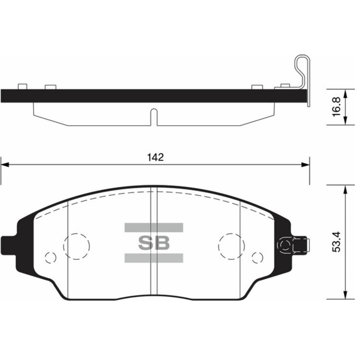 Колодки тормозные дисковые HI-Q SP1481
