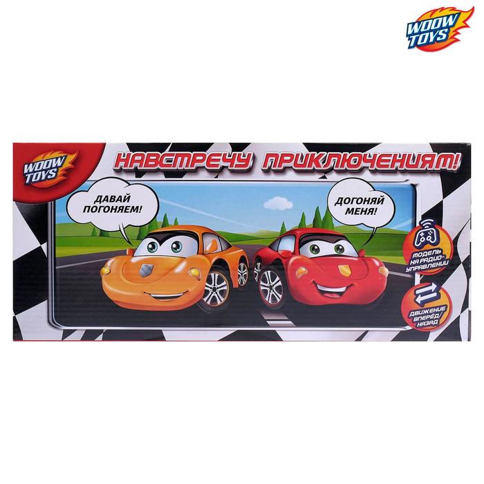 Машина радиоуправляемая "Тачка", работает от батареек, МИКС