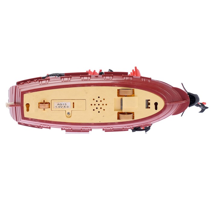 Набор пиратов "Пираты черного моря", работает от заводного механизма