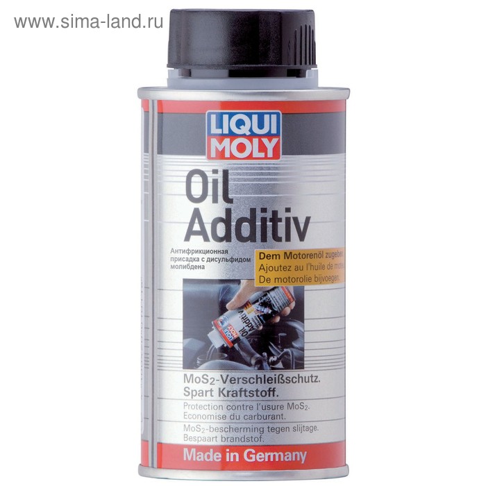фото Антифрикционная присадка с дисульфидом молибдена в моторное масло liquimoly oil additiv, 0,125 л (3901)