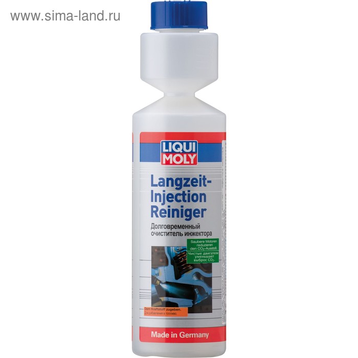 Долговременный очиститель инжектора LiquiMoly Langzeit Injection Reiniger, 0,25 л (7568) очиститель дроссельных заслонок liquimoly pro line drosselklappen reiniger 0 4 л 7578