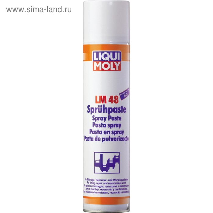 Паста монтажная LiquiMoly LM 48 Spruhpaste , 0,3 л (3045) универсальное средство liquimoly lm 40 multi funktions spray 0 2 л 8048