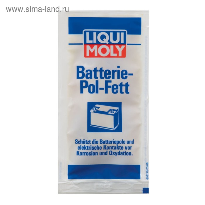 Смазка для электроконтактов LiquiMoly Batterie-Pol-Fett, 0,01 кг (8045) смазка для электроконтактов liquimoly batterie pol fett 0 01 кг 8045