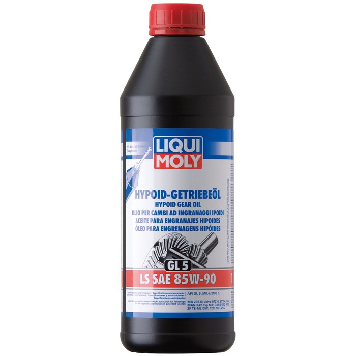 Трансмисионное масло LiquiMoly Hypoid-GetriebLS 85W-90 GL-5 миниральное, 1 л (8039)