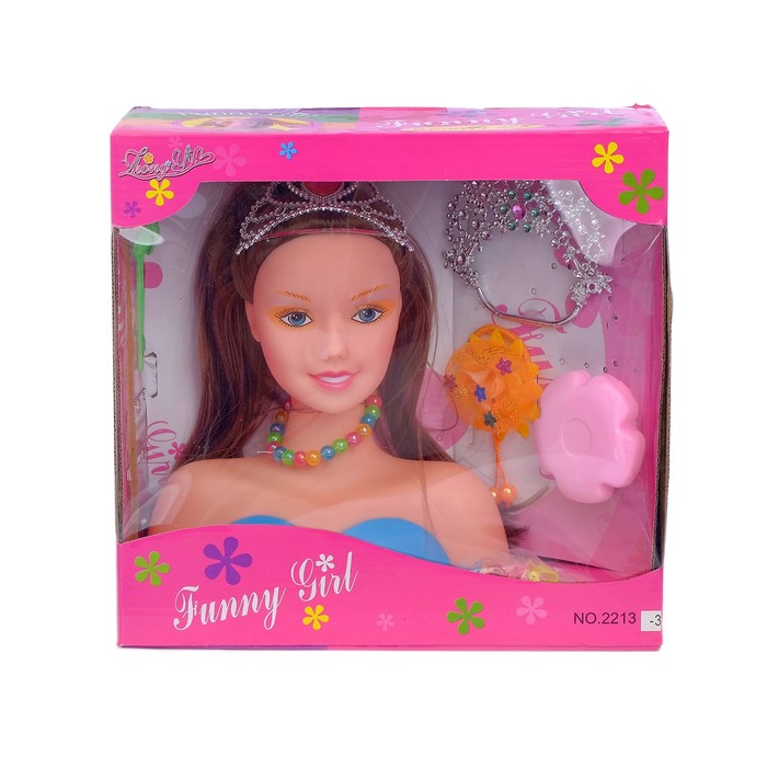 Кукла-манекен для создания причёсок "Принцесса" с аксессуарами