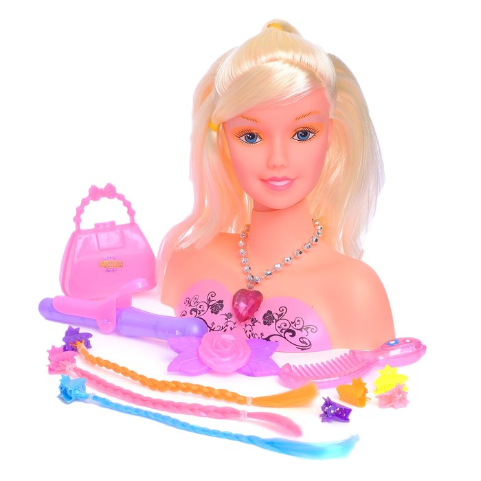 Кукла-манекен для создания причёсок "Модница" с аксессуарами