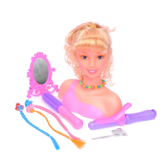 Кукла-манекен для создания причёсок "Модный салон" с аксессуарами