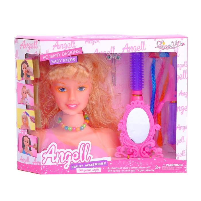 Кукла-манекен для создания причёсок "Модный салон" с аксессуарами