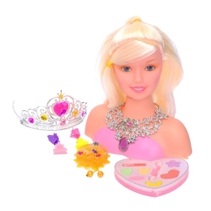 Кукла-манекен для создания причёсок "Стефани" с аксессуарами