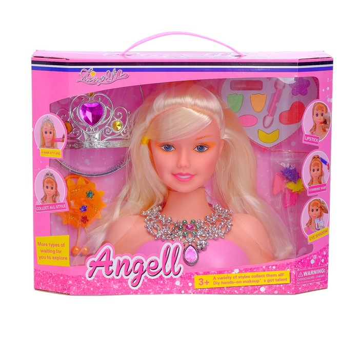 Кукла-манекен для создания причёсок "Стефани" с аксессуарами