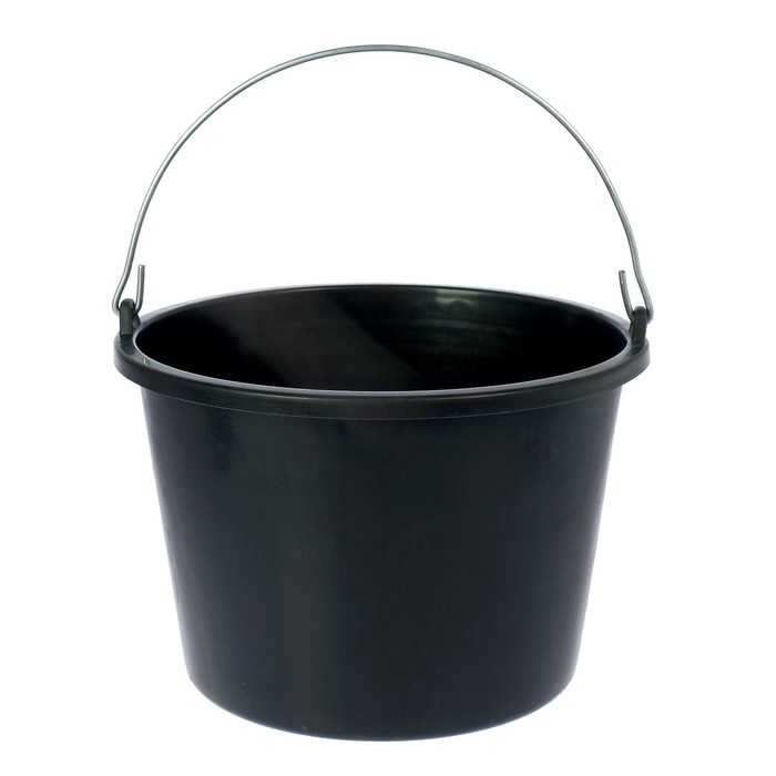 Ведро строительное 12 л, цвет чёрный