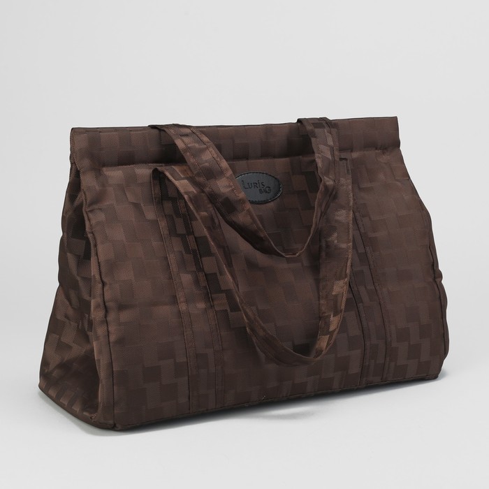 Сумка дорожная, отдел на молнии, наружный карман, цвет коричневый