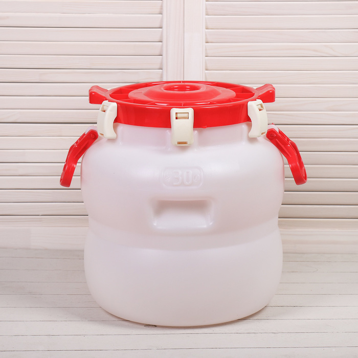 Фляга пищевая, 30 л, с металлическими зажимами