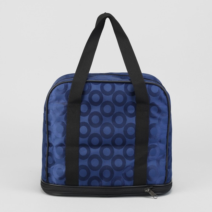 Сумка хозяйственная, 1 отдел на молнии, наружный карман, цвет синий