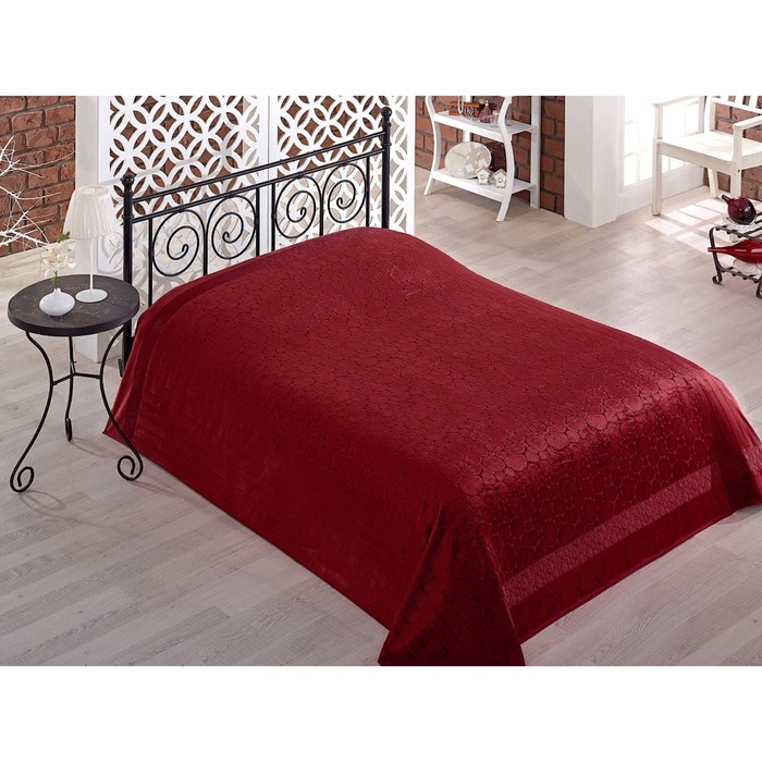 Простыня Gobel, размер 200х220 см, цвет бордовый, бамбук 420 г/м2 4729