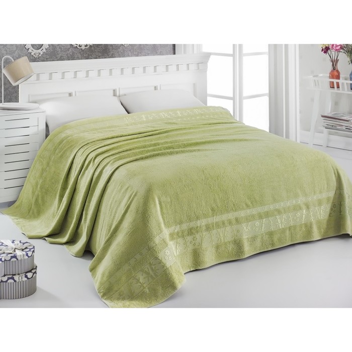 Простыня Elit, размер 200х220 см, цвет зелёный, бамбук 500 г/м2 808/2