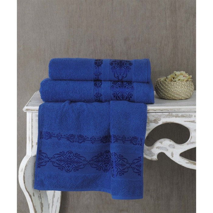 Полотенце Rebeka, размер 90х150 см, цвет парламент, махра 350 г/м2 2659