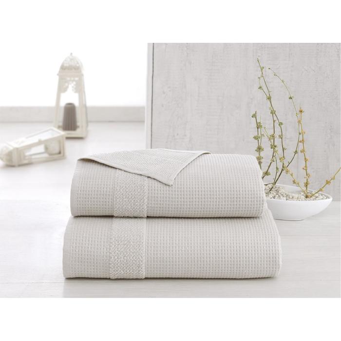 Полотенце Truva, размер 50х100 см, цвет бежевый, микрокотон 500 г/м2 2667