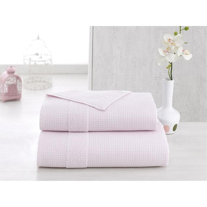 Полотенце Truva, размер 50х100 см, цвет светло-розовый, микрокотон 500 г/м2 2667