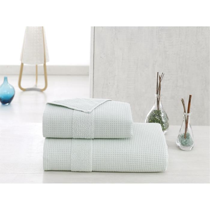 Полотенце Truva, размер 50х100 см, цвет зелёный, микрокотон 500 г/м2 2667