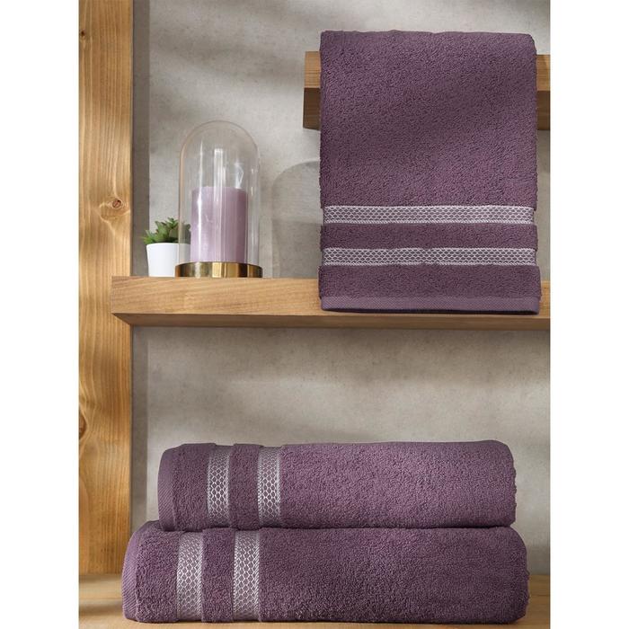 Полотенце Petek, размер 50х100 см, цвет лаванда, махра 380 г/м2 2146
