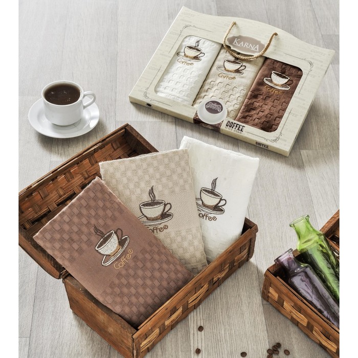 Салфетки Devon, размер 45х65 см-3 шт., вафля 230 г/м2 V1 2442