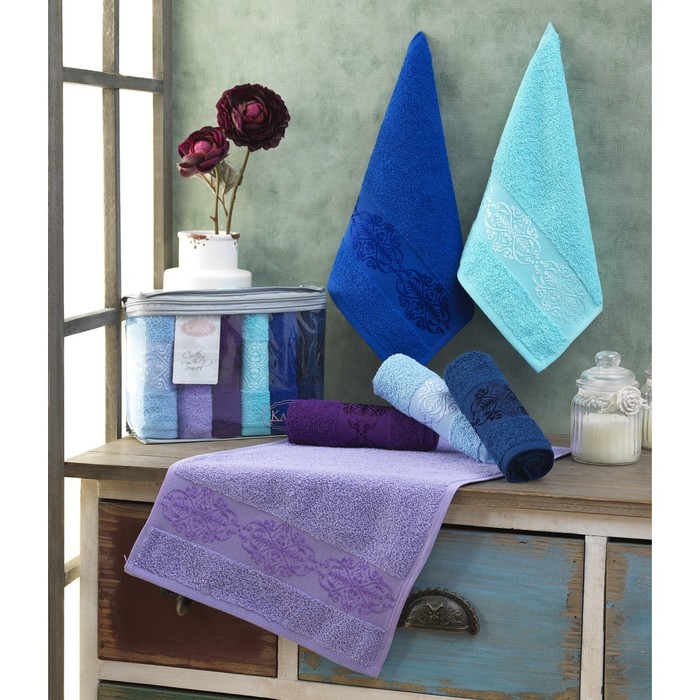 Салфетки Rebeka, размер 30х50 см-6 шт., махра 350 г/м2 V3 2656