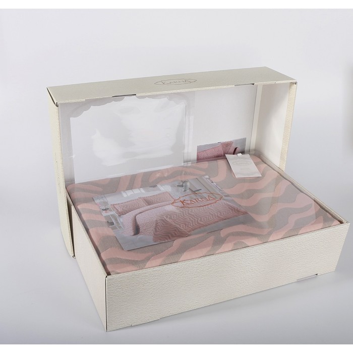 Каомплект Zebra: покрывало 240 × 260 см, наволочки 50 × 70 см - 2 шт, чёрный