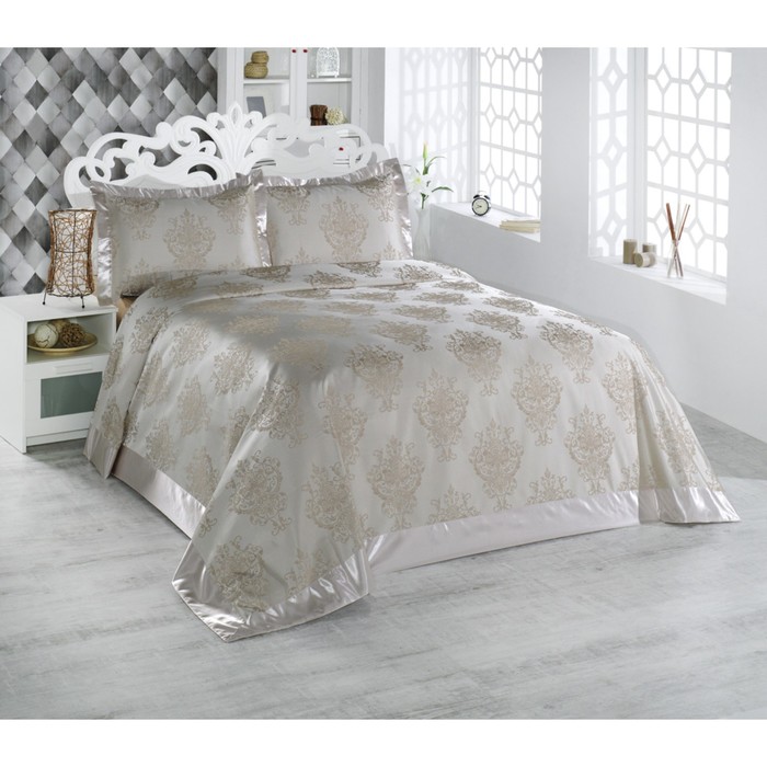 Покрывало Argolis, размер 260х260 см, 50х70 см-2 шт., цвет бежевый 2768