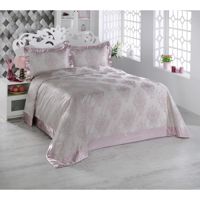 Покрывало Argolis, размер 260х260 см, 50х70 см-2 шт., цвет пудра 2768