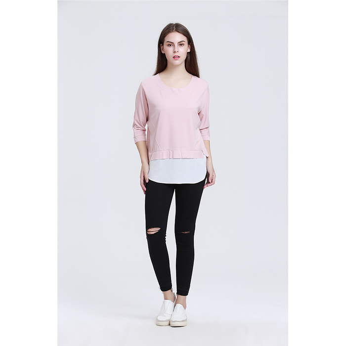 Блузка женская 7182-7, цвет розовый, р-р 46 рост 175