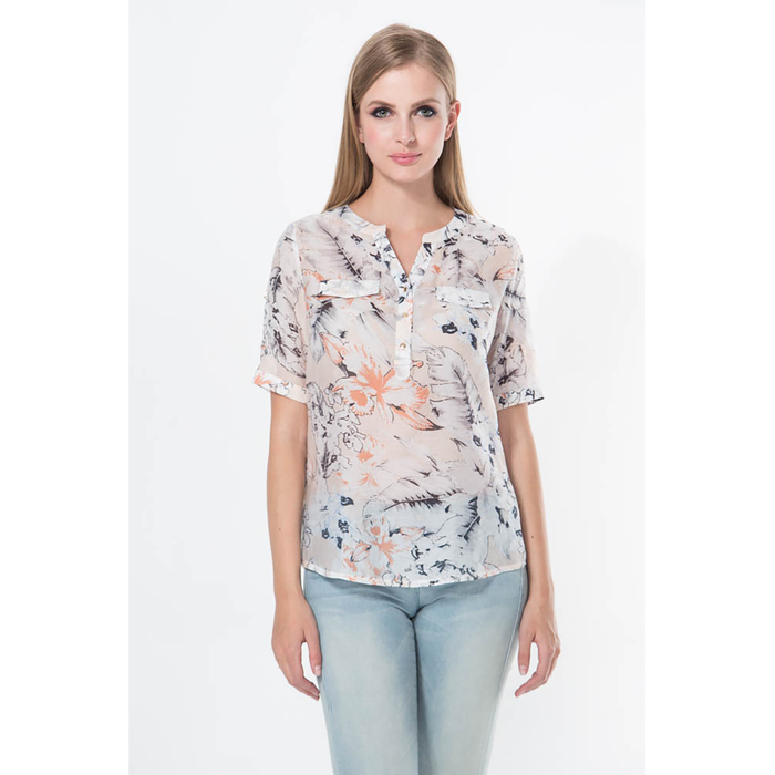 Блузка женская 16129-5, цвет персик, р-р 42 рост 175