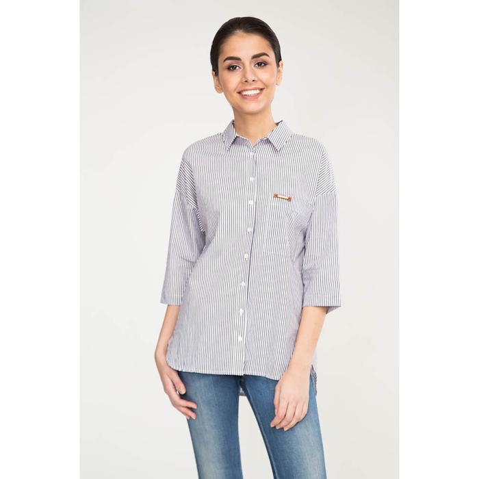 Блузка женская 16169-7, цвет серый, р-р 50 рост 175