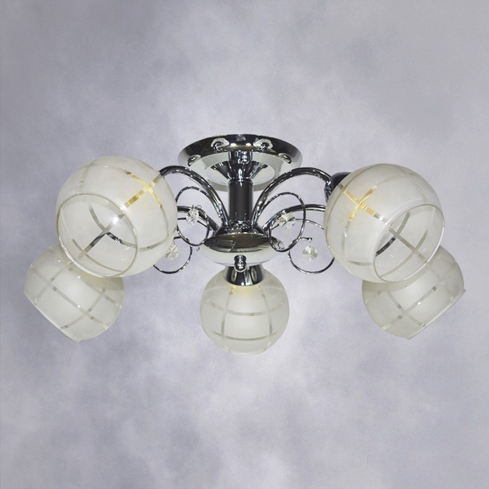 Люстра "Авелина " 5х60WxE27 хром