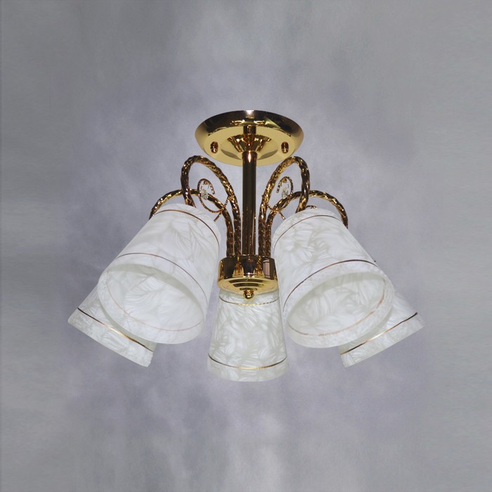 Люстра "Агата" 5х40WxE27 золото