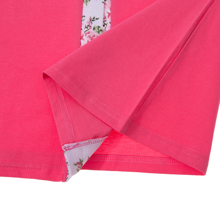 Пижама женская (футболка на пуговицах, шорты) 221хр1947 цвет тёмно-розовый, р-р 52